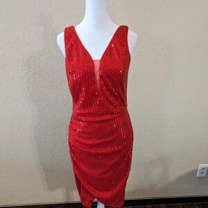 Grace Karin Red Sequin dress